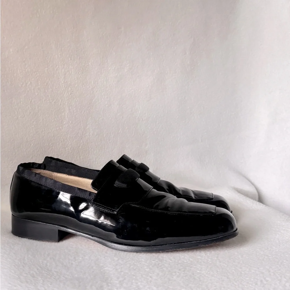 Andrew Fezza Size 10 1/2 Men’s Black Leather Dresss Shoes.